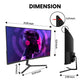 24" 165Hz/180Hz Curved Gaming Monitor - FHD 1080P Frameless Computer Monitor, AMD Freesync, Low Motion Blur,Dp&Hdmi Port, Black