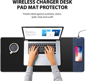 Desk Mat with Wireless Charging